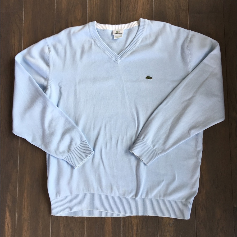 Lacoste V-Neck (Sky Blue)
