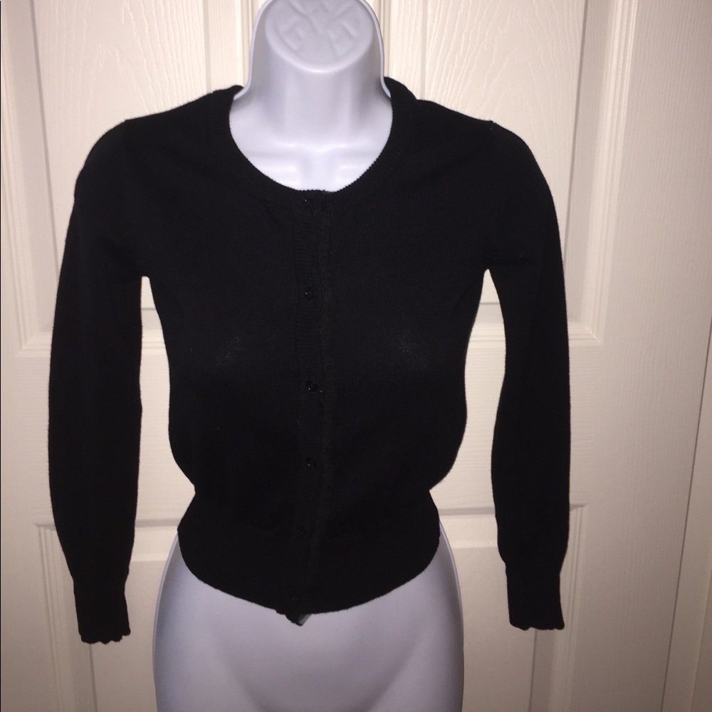 black sweater