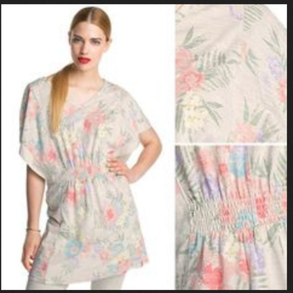 Beautiful floral modal rich tunic top - Picture 5 of 5