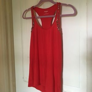 EXPRESS red racerback top