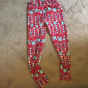 Lula roe captain American leggings OS