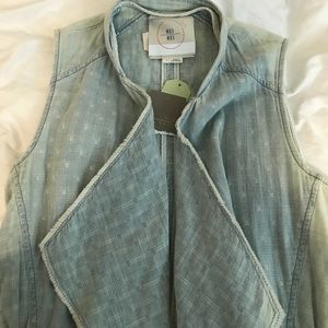 Anthropologie Chambray vest