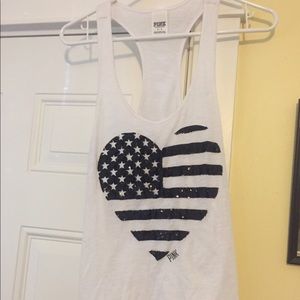 Victoria secret PINK -American Flag- tank top