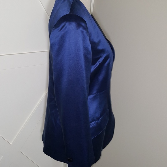 Anne Klien Ii sz 8 blazer  65%wool 35%silk - Picture 2 of 4