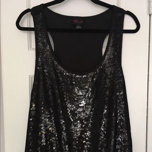Black Sequined top Torrid