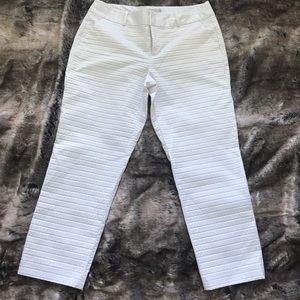 White Banana Republic Martin Fit Trouser