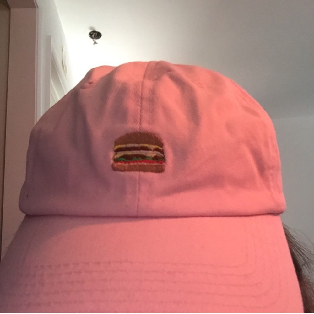 pink any memes hamburger hat - Picture 2 of 3