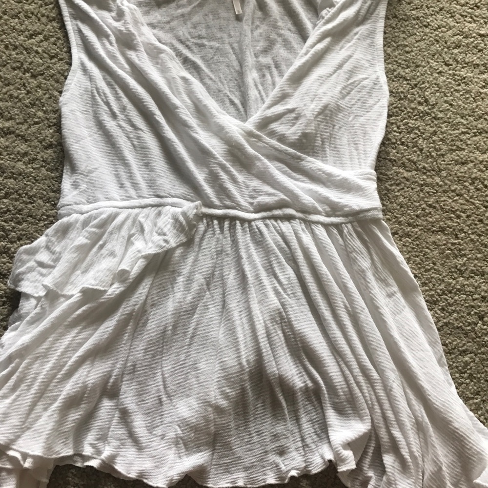 Free people white shirt L.