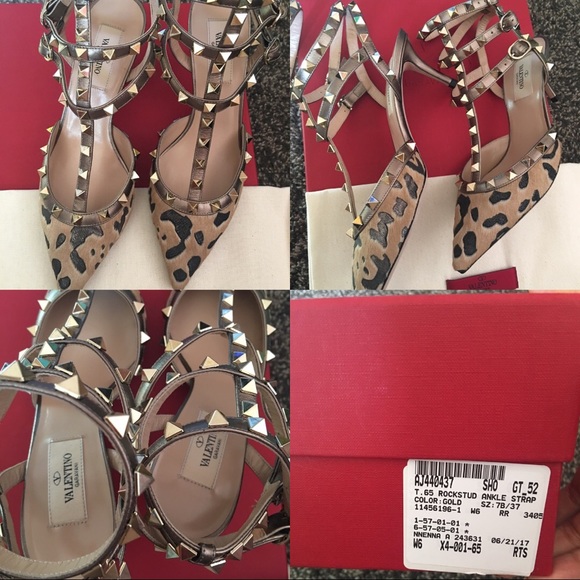 Valentino Rockstud Leopard Calf-Hair 65mm pump, 37 - Picture 5 of 8