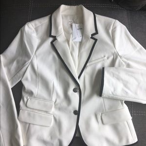 NWT! Gap Academy Blazer. White w/ black detail 12