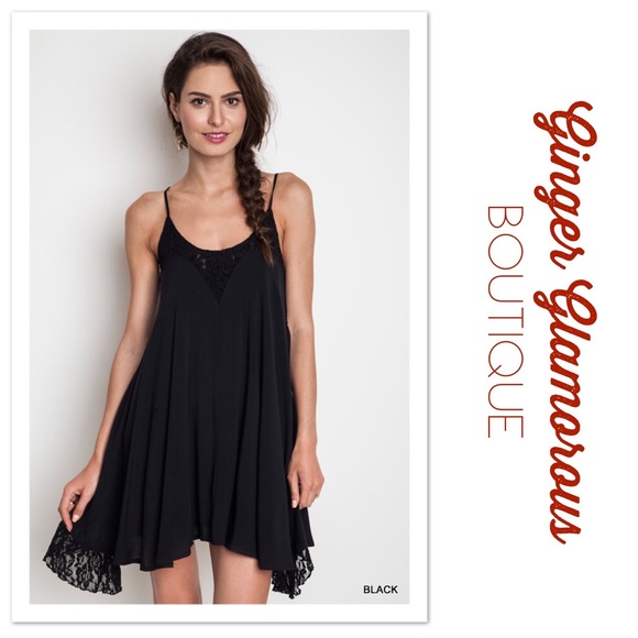 Dresses & Skirts - 💋CLEARANCE SALE: Black Dress w/ Lace Detail