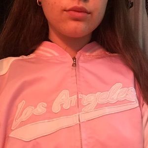 pink jen los angeles jacket