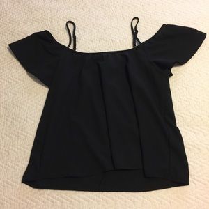 Black Off The Shoulders Top