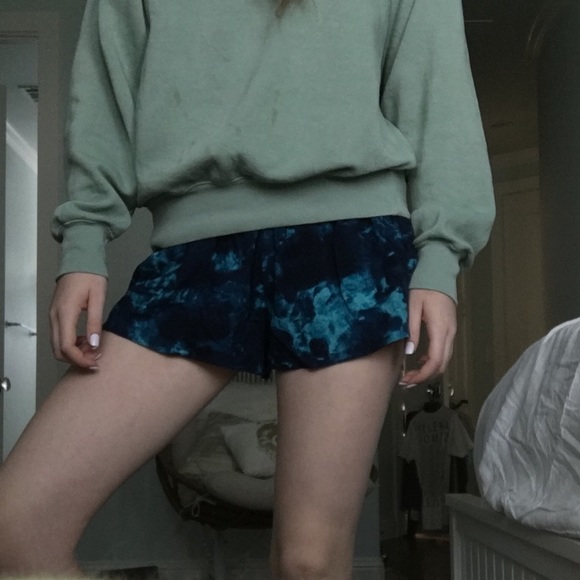 blue flowy shorts - Picture 2 of 2
