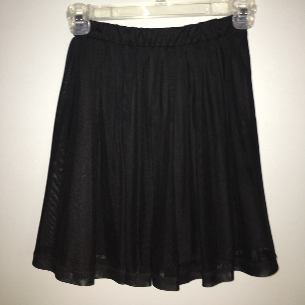 Black Mesh Cover Skirt