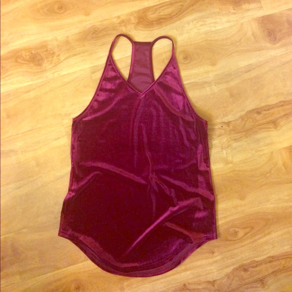 Velvet Red Racerback Tank