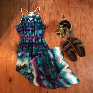 Blue & Purple Nautical Maxi Dress!