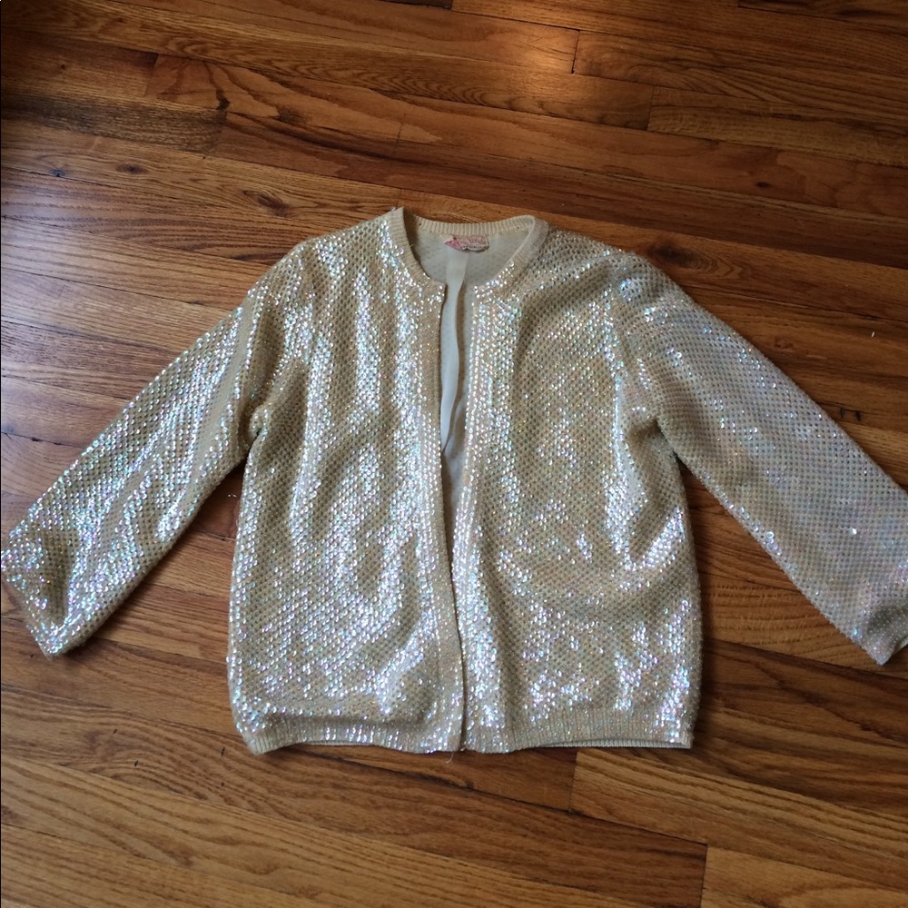 Vintage iridescent sparkly sweater