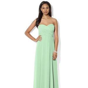 Ralph Lauren Strapless Mint Evening Gown