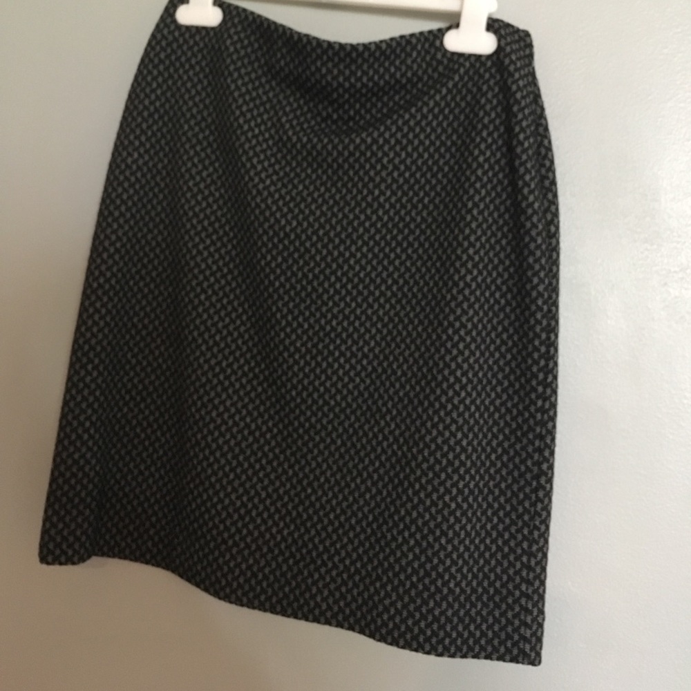 Black and Grey Pencil Skirt