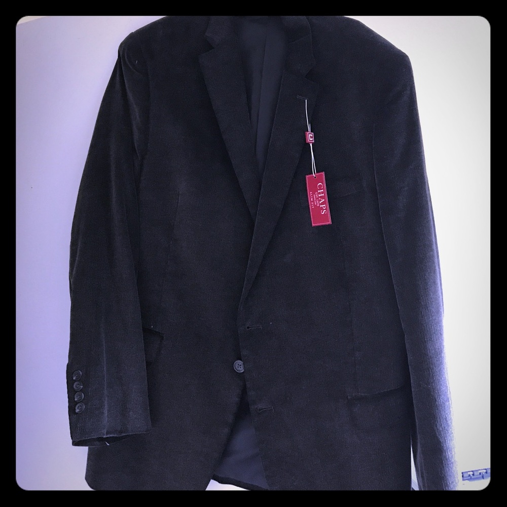 Men's Grey Chaps Sports Coat: Slim Fit