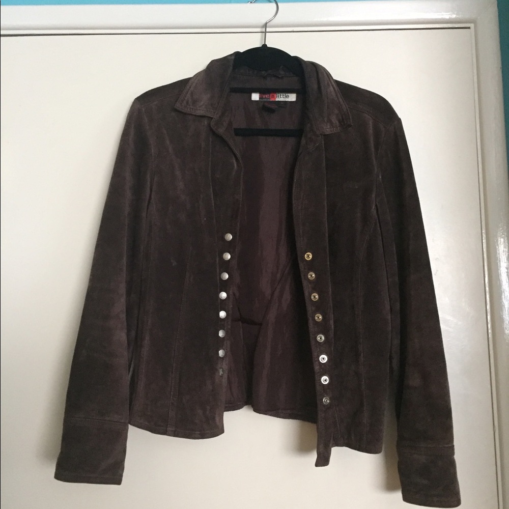 Brown suede jacket