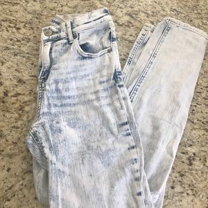 Express Acid Wash High Wasted Jeans Size 2