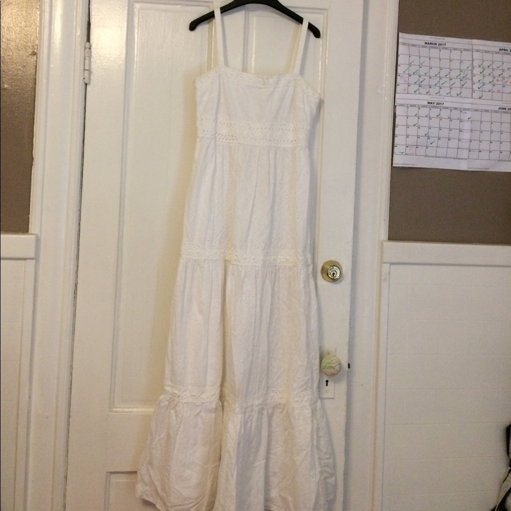 White peasant dress