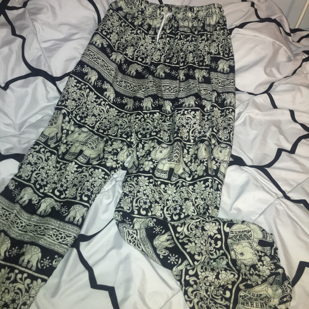Cute elephant Harem flowy pants!