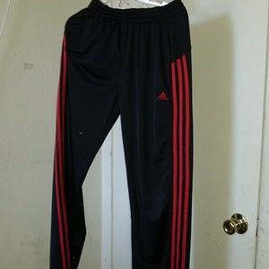 Adidas Straight leg jogging pants black and red