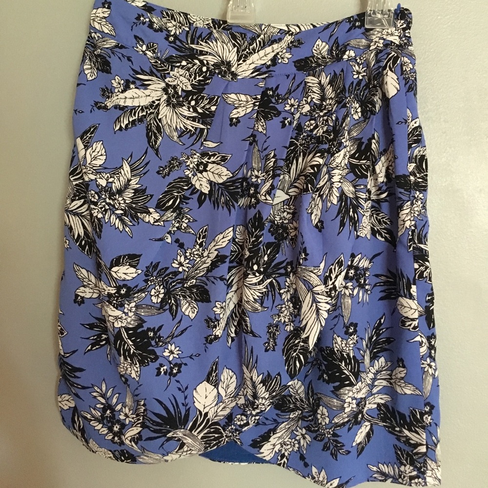 Adorable Blue Floral Skirt