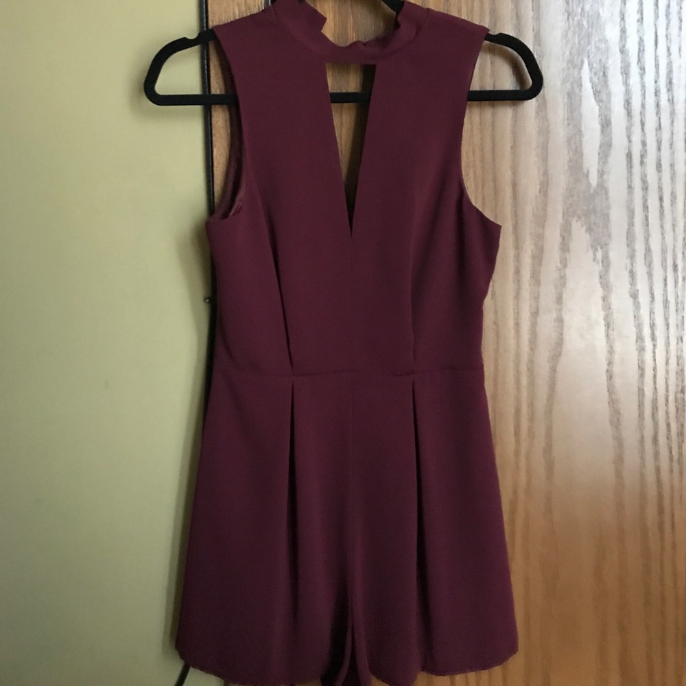 Maroon Topshop Romper, LIKE NEW