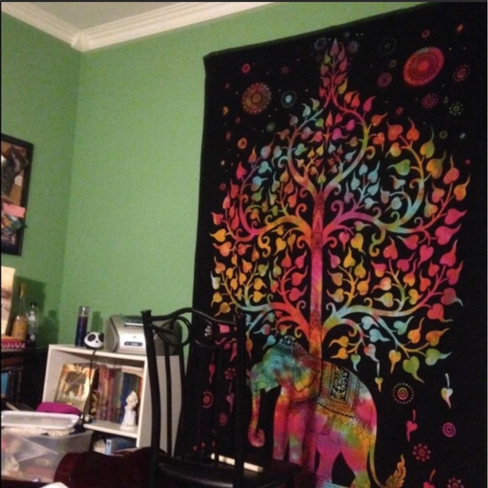 Elephant Twin Tapestry