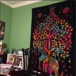 Elephant Twin Tapestry