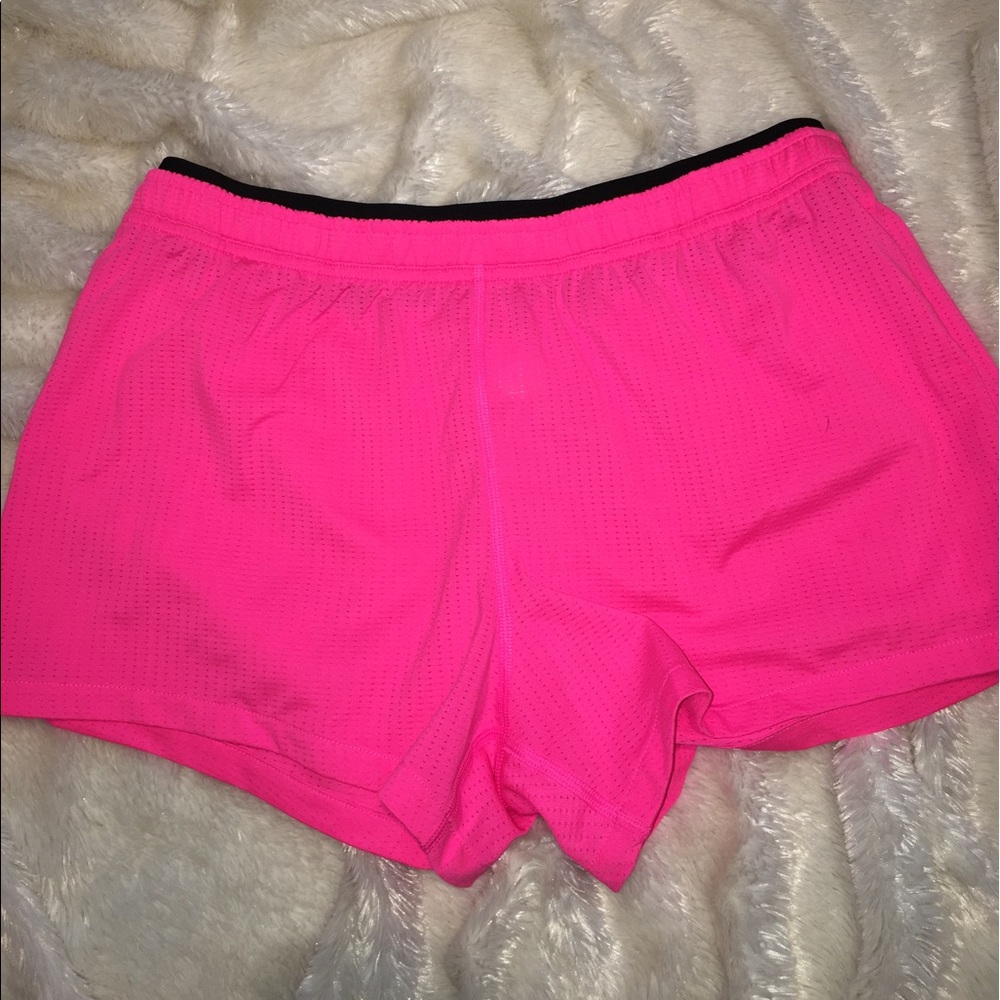Victoria's Secret neon pink workout shorts