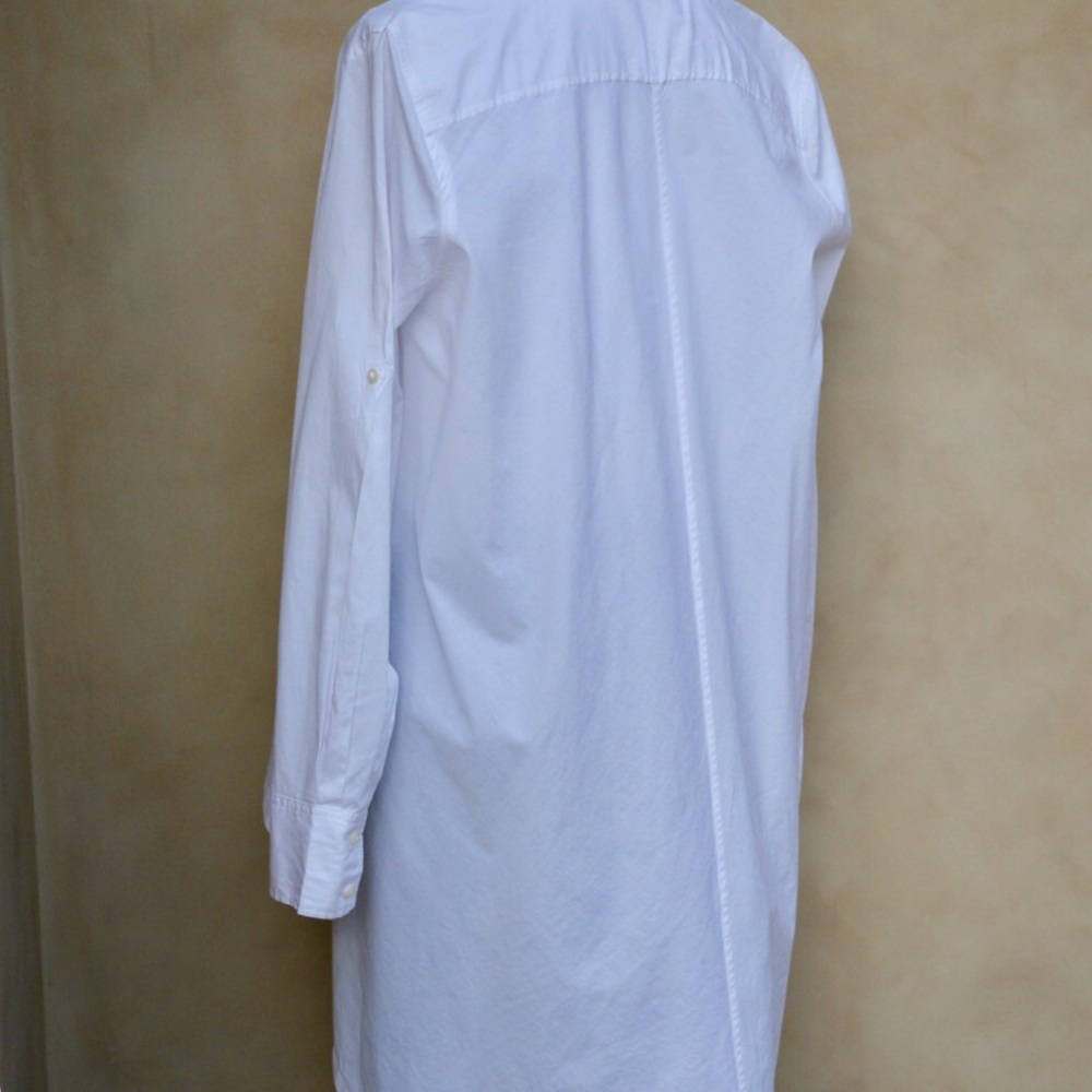 🎉SALE!🎉Crisp White Shirt A-Line Long Sleeve EUC - Picture 6 of 8