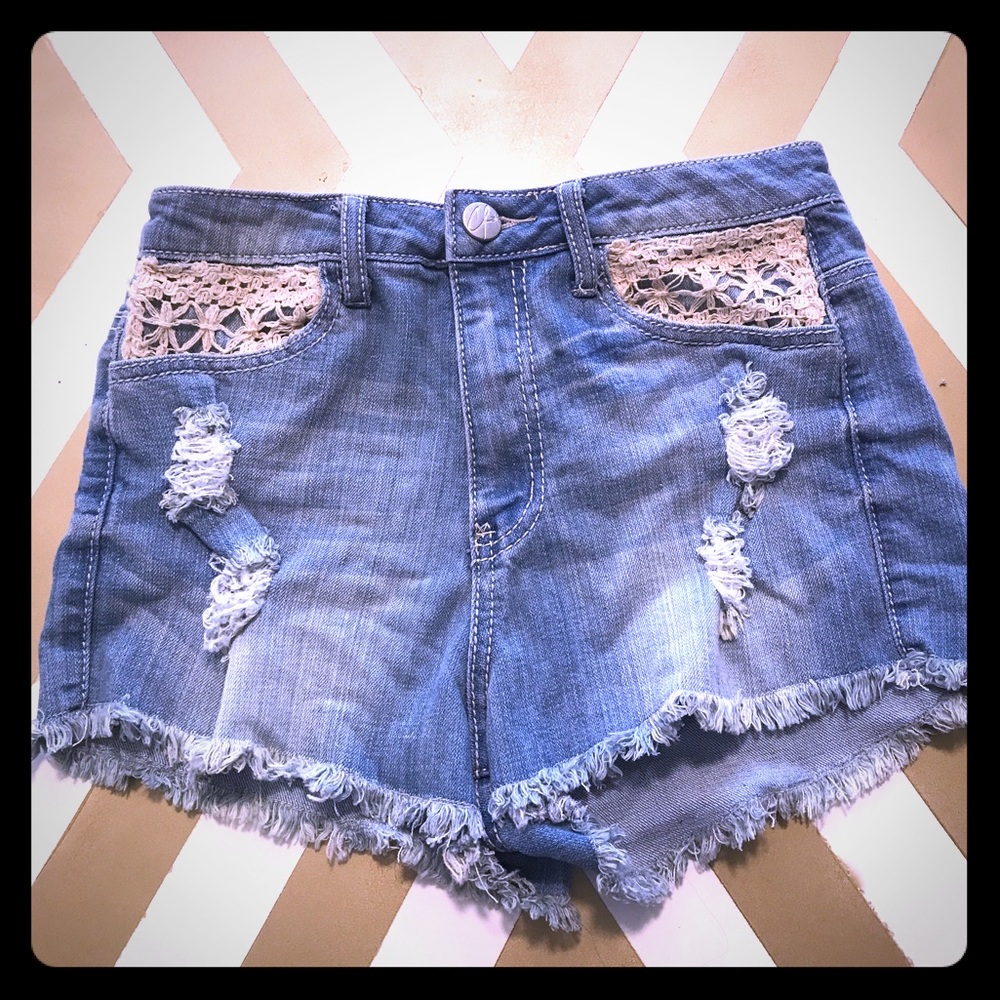 Adorable cut-off jean shorts!  Only worn once!