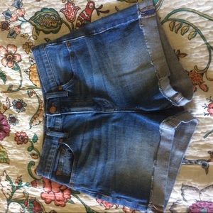 Madewell high rise denim shorts