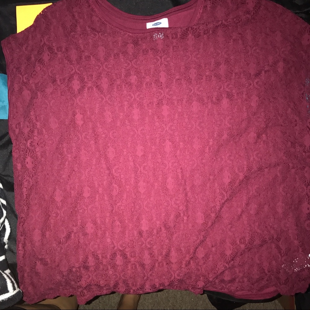 NEW 2 OLD NAVY LACE SHIRTS