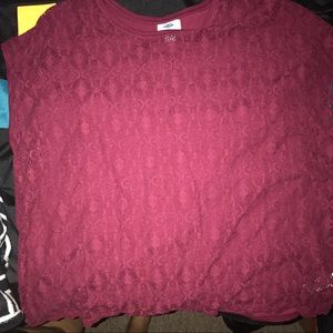 NEW 2 OLD NAVY LACE SHIRTS