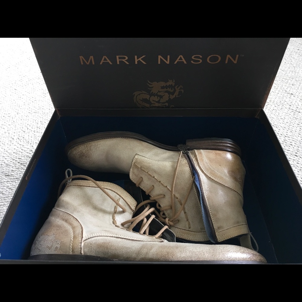 Vintage Mark Nason Holden distressed leather boot