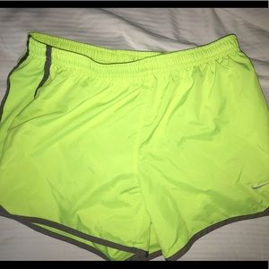 neon yellow nike shorts