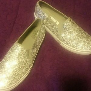 Silver glitter keds