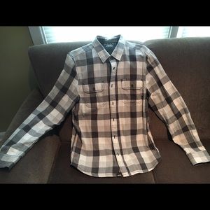 Men's Vans gray button down