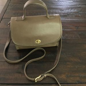 vintage COACH top handle bag.