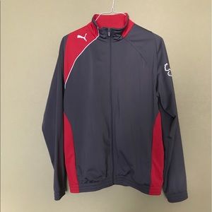 Puma Grey/Red Track Jacket