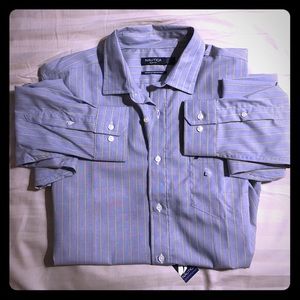 New with tags Nautica striped button-down