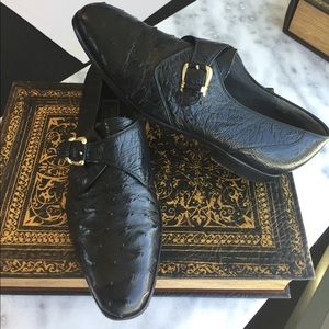 Wen's Ostrich Leather Shoes (size 11)