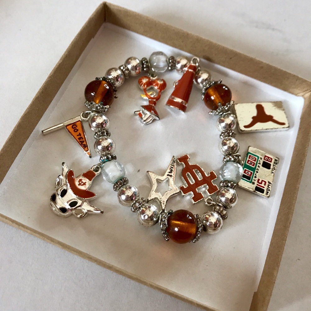 🐂University of Texas Longhorns Charm Bracelet🐂