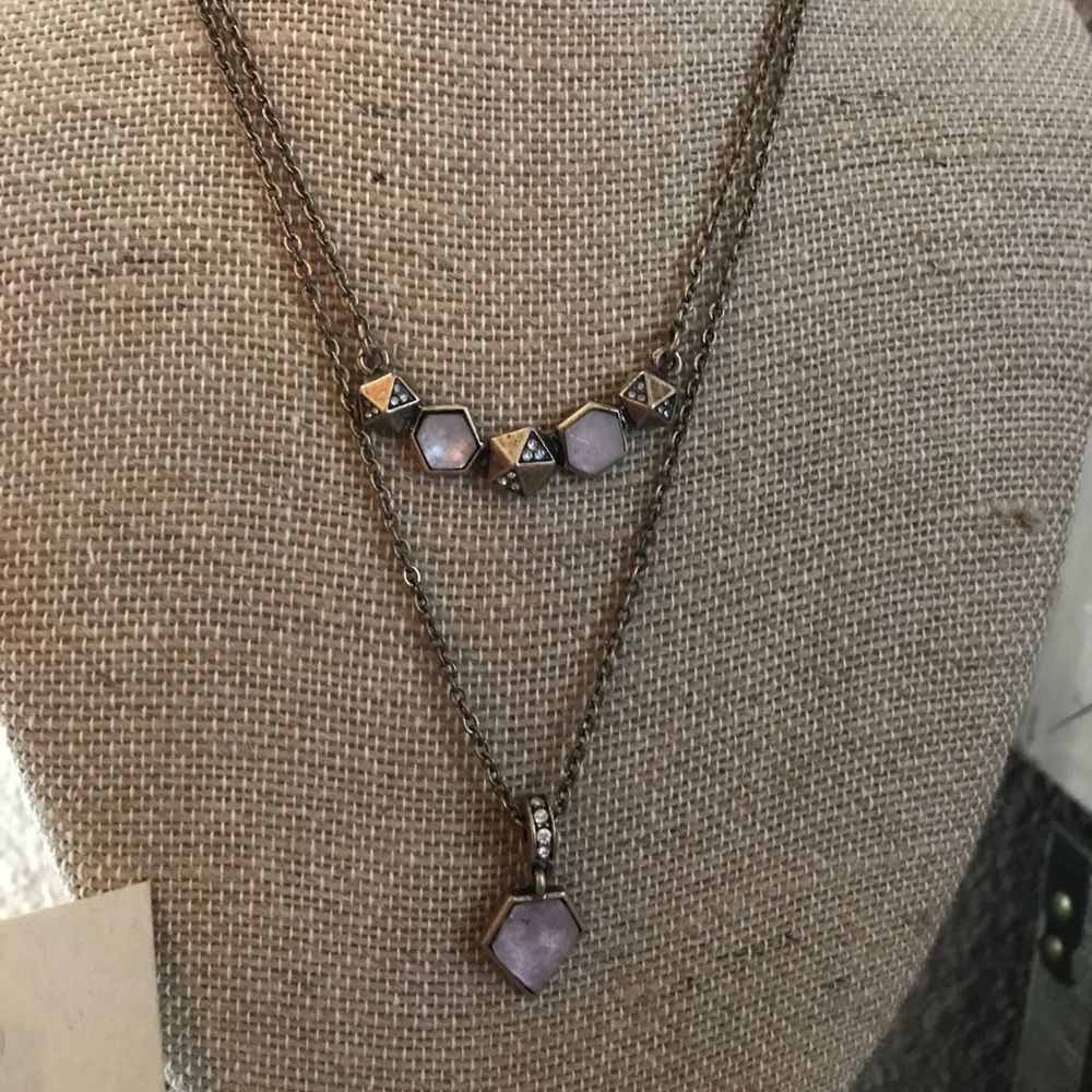 Geovista two row necklace